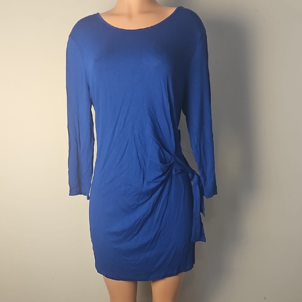 New York & Company lue Long Sleeve Dress